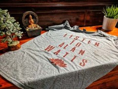 Alan Watts Zen Buddhism T shirt “Listen to Alan Watts” V Neck All Sizes