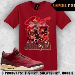 Shirt Match AJ 3 Bin23 Bin 23 2026 Sneaker Matching Tee MJ Icon 23 Slam T-Shirt
