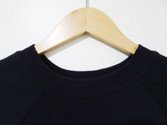 M/L Vtg 90s Black Blank Distressed Skate Punk Rock Grunge Boxy 50/50 Sweatshirt