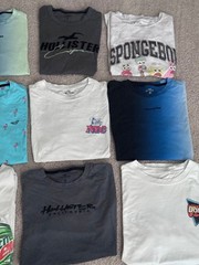 Hollister Brand, Men’s Tee Shirts, Sz Small Clothing, Short Sleeve Bundle