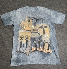 The Mountain Flight Of The Shaman Shirt Size L Vintage Short Sleeve Tie Dye