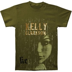 Men’s Kelly Clarkson Scratches Slim Fit T-shirt Small Black