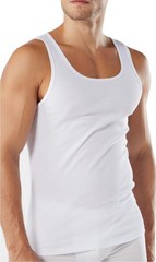 Mens Vests Sleeveless 100% Cotton Ribbed Summer Training Gym Tank Tops S-2XL 3PK