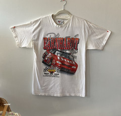 Chase Dale Earnhardt NASCAR Budweiser Coca-Cola 600 Double-Sided Tee L White