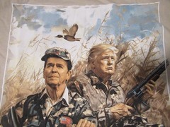 Trump Reagan T Shirt Duck Hunt Size 2XL NWOT Good Old Boys Presidents Hunting