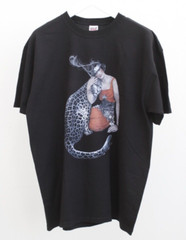 New! Vintage y2k 1920’s Art Deco Anvil T-Shirt Size XL Mens SEPS Leopard & Woman