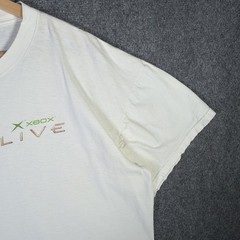 Vintage Xbox Shirt Mens XL White 90s XBOX Live Video Game Promo Faded Microsoft
