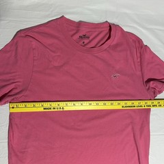 Hollister Shirt Mens Medium Hot Pink Must Have Collection Beach Surf Outdoor Y2K