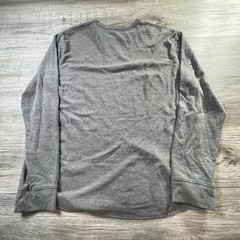 Sonoma Thermal Crew Mens L Gray Waffle Knit Long Sleeve Layering Shirt J88