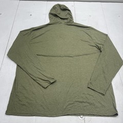 District Perfect Tri Hooded Shirt Mens 3XL Olive Green Long Sleeve Tri-Blend