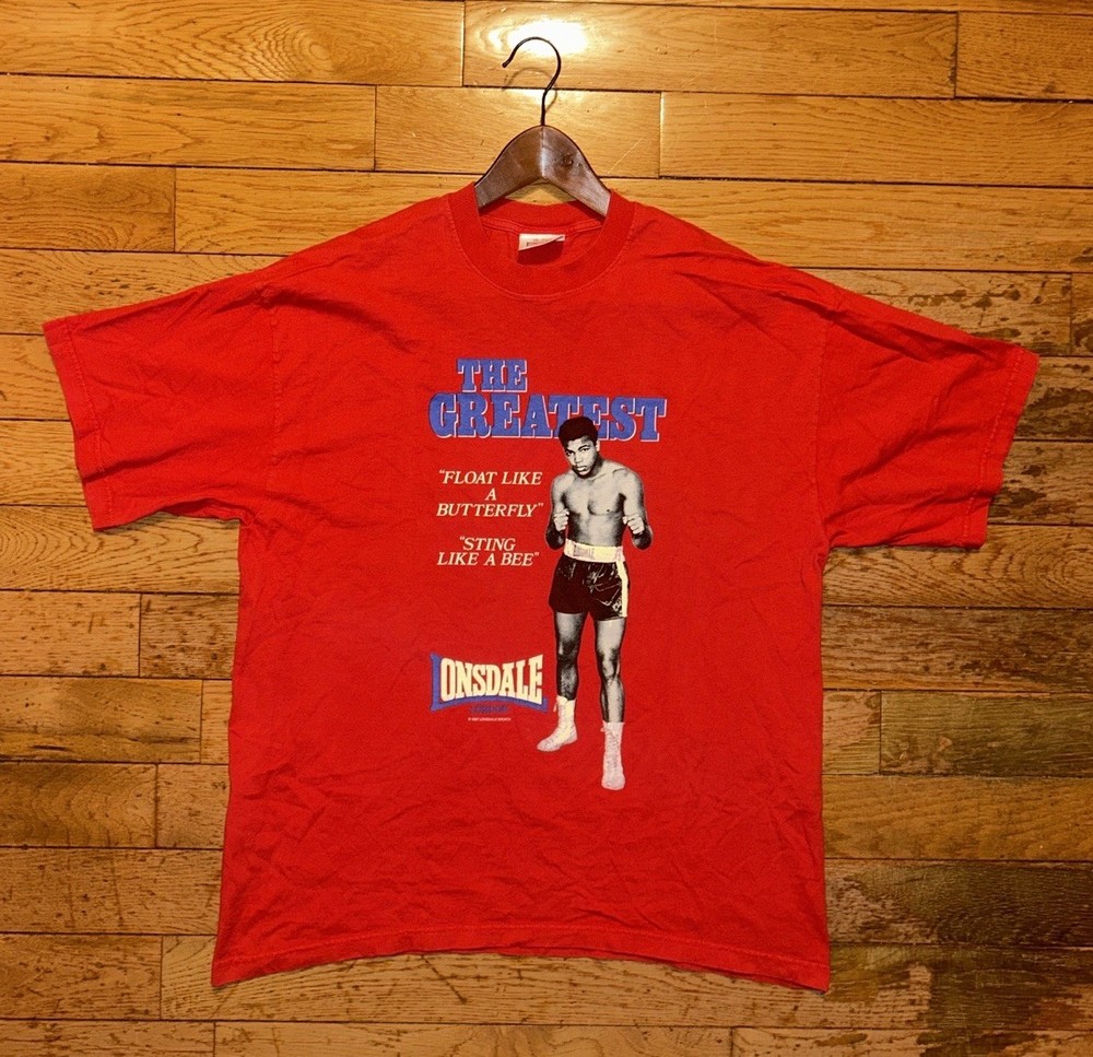 Vintage 1997 Muhammad Ali Lonsdale London Boxing T Shirt Made In England Large