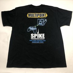 Spike Wireless Vintage Gaming Tech Black Double Sided T Shirt Mens Size XL