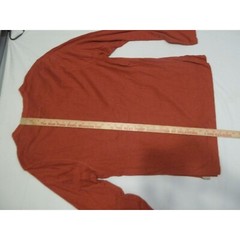 Ocean & Coast Tshirt Men Sz L Long Sleeve V Neck Everyday Orange Casual Surfer