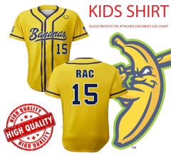 Rare Savannah Bananas RAC 15 Baseball Kid Shirt Kid Youth Jersey TD1690