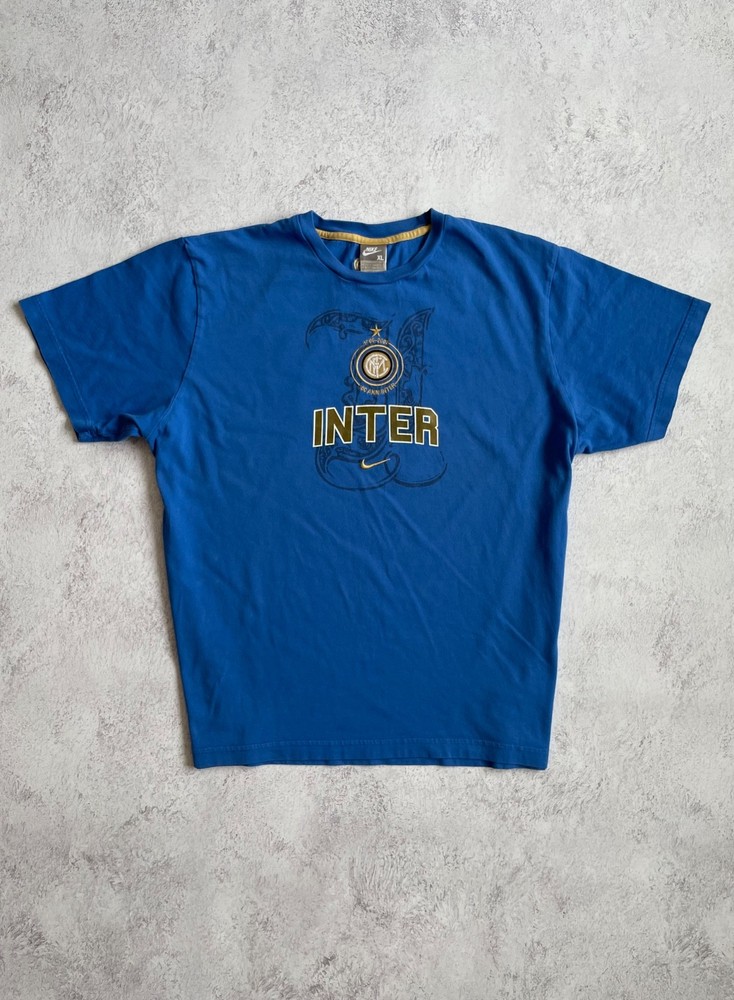 Nike FC Inter Soccer Vintage Cotton T-Shirt 00s Size XL