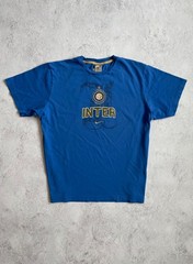 Nike FC Inter Soccer Vintage Cotton T-Shirt 00s Size XL