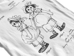 Raggedy Ann Patent T-Shirt. Rag Doll Premium Cotton Tee. Black White or Gray NEW