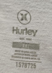 N/A HURLEY mens big &tall T-shirt SIZE 2XL COLOR WHITE