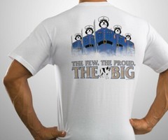 Few Proud Big Marines Dress Uniform Big Dogs Tee Shirt White M XL 2X 3X 5X 6X