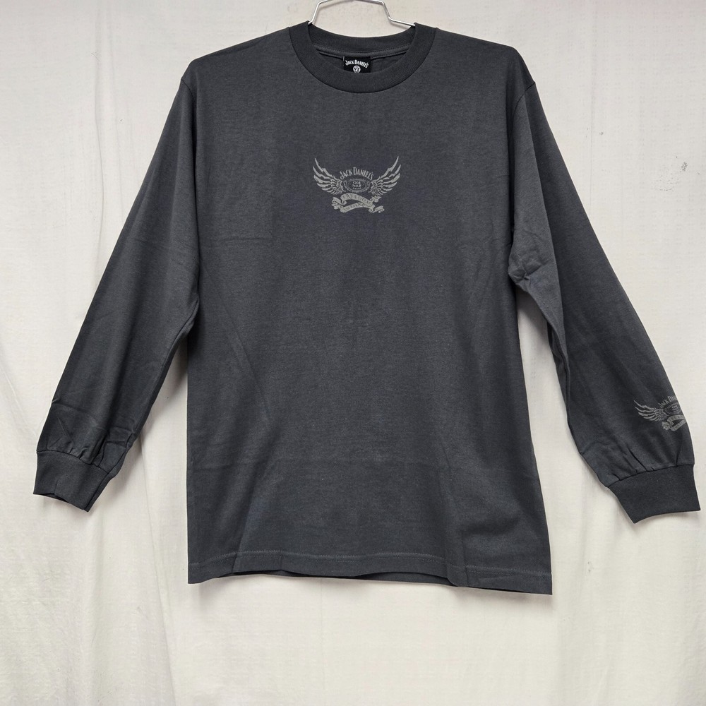Jack Daniel’s Freedom Old #7 Tee Casual Long Sleeve T-Shirt Adult Gray 3XLarge
