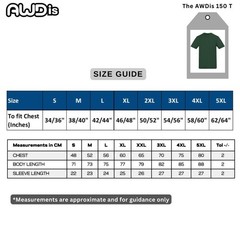 AWDis Men’s T Shirts Short Sleeve Crew Neck Tee Lightweight Better Cotton 5 Pack