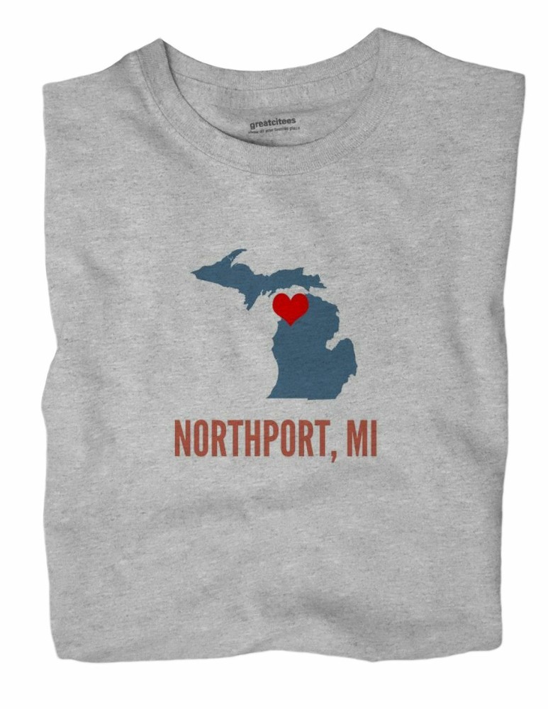 Northport Michigan MI T-Shirt HEART