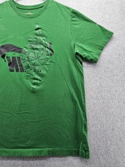 Jordan Shirt Mens Large Green Air Jordan Wings Basketball Graphic Tee Tagless