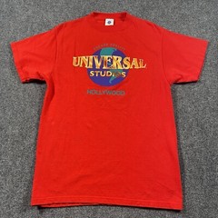 Vintage 90s Universal Studios Hollywood Escape Reality Red Shirt Made in USA