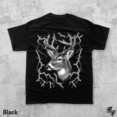 Deer Lightning Vintage Retro Comfort Tee