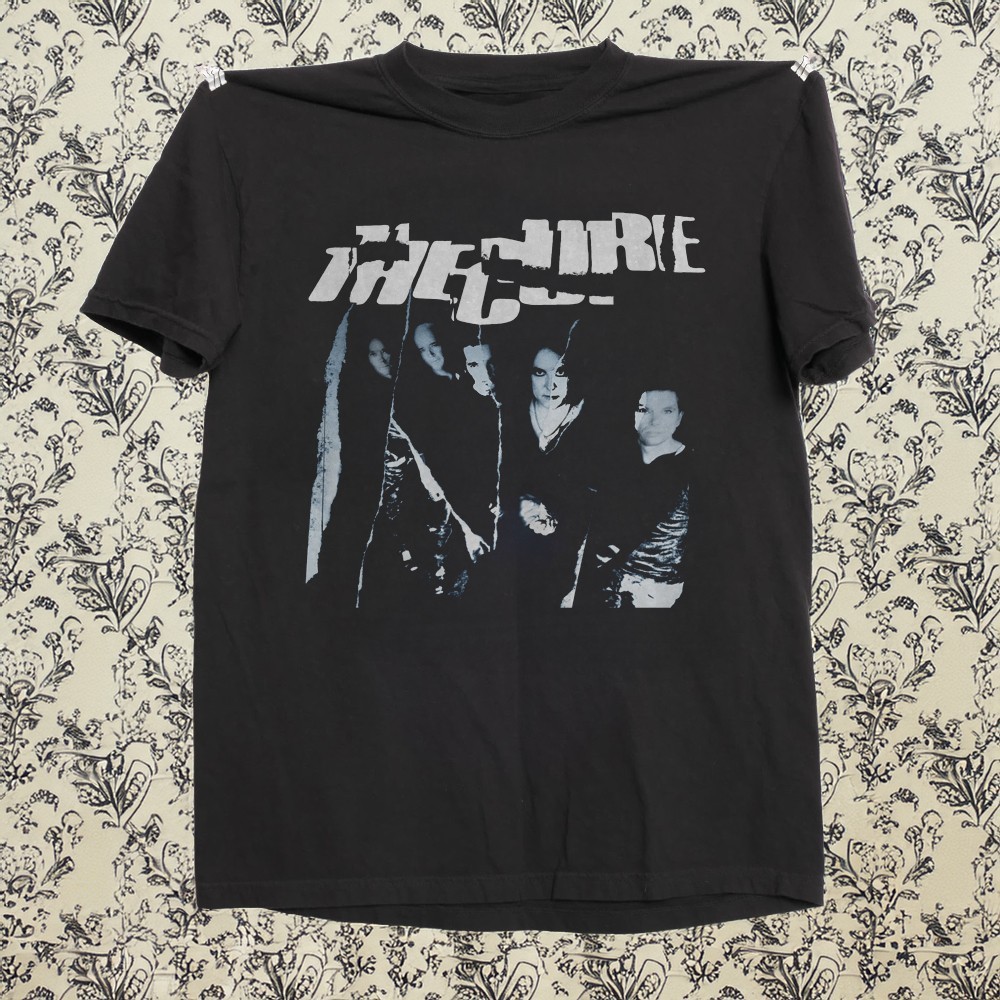The Cure Rock Music Band, Black Cotton T-shirt Size S-5XL