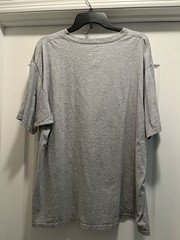 adidas The Go-To Tee Men’s 2XL Gray Crew Neck Flag Graphic Jersey T-Shirt
