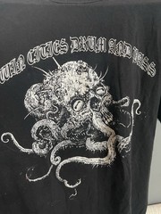 Twin Cities Drum and Brass Vintage T-Shirt Kraken Size Large Black Rare