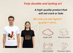 Customized text design, printed on personalized T-shirts.Design and print by you