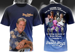 In Loving Memory Of Brian Wilson The Beach Boys 1942-2025 3D T-Shirt BT1390