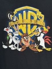 Vintage Warner Bros Hollywood Studio Tour 2006 Looney Tunes Black T Shirt Size L