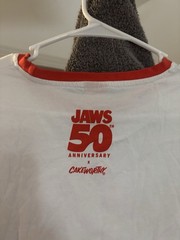 New Jaws 50th Anniversary T Shirt Sz XLT Mens Cakeworthy NWOT