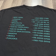 Supreme FW19 Graphic Tee Black Size XL Made In USA