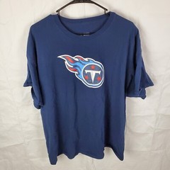 NFL Team Apparel Shirt Men’s 2XL Blue Tennessee Titans NFL Graphic Print T-Shirt