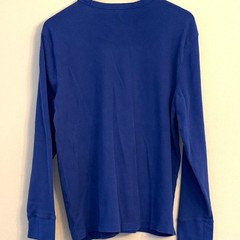Old Navy Men’s Royal Blue Waffle Knit Thermal Long Sleeve Shirt