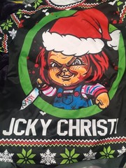 Chucky Christmas Horror Movie T-Shirt Men’s 1XL BLACK Graphic Print