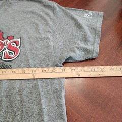 Mineo’s Pizza House Shirt L Pittsburgh Family Tradition Gray Gildan Heavy Cotton