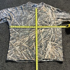 Vintage Mossy Oak Long Sleeve Shirt Mens XL Shadow Grass Camo Pocket Made in USA