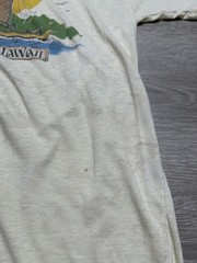 Vintage 70s 1979 Ancient Hawaii T-Shirt single stitch Boat Thin Distressed