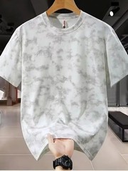 Men’s Loose Fit Short Sleeve T-Shirt Breathable Ice Silk Summer Casual Tee