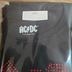 AC/DC Band T-Shirt Mens Large Black Red Rhinestone Studded Logo Short Sleeve Tee