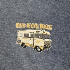 OLD GUYS RULE Shirt RV There Yet? Winnebago Fun Dad Distressed Travel Mens XL