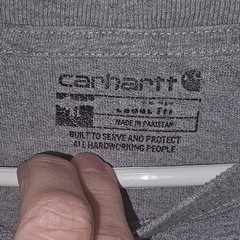 Carhartt Mens Loose Fit Long Sleeve T-Shirt Heather Gray K231 HGY XL