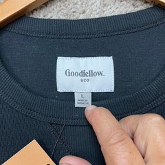 Goodfellow & Co Pullover Mens Large Black Long Sleeve Vintage Collection NEW
