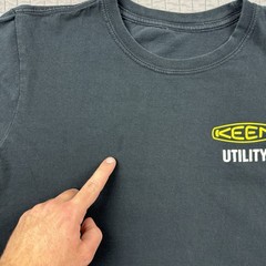 Keen Utility T Shirt Men’s Medium Black Graphic Tee Outdoors Hiking Camping