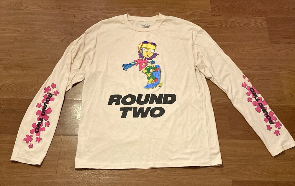 RARE Round Two x Nickelodeon UO Exclusive Rocket Power Long Sleeve Tee Size L